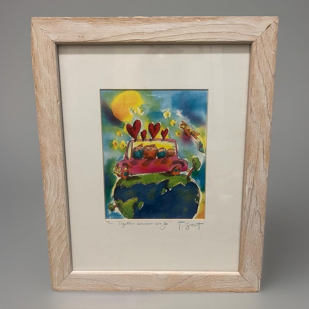 T. Scot Halpin "Together‎ Wherever We Go" PRINT SIGNED 98/100 Framed Ltd. Ed.